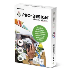 Pro-Design Fsc Papier kserosatynowany, klasa A++, A4, 168CIE, 250gsm, 250 ark. 