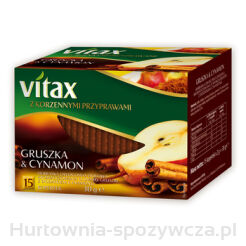 Herbata Vitax Gruszka&AmpCynamon 15 Torebek X 2G W Kopertkach