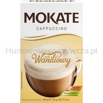 Mokate Cappuccino O Smaku Waniliowym 160 G (20 G X 8)