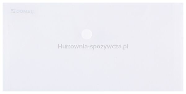 Teczka kopertowa DONAU zatrzask, PP, DL, 180mikr., transparentna