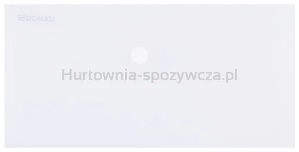 Teczka kopertowa DONAU zatrzask, PP, DL, 180mikr., transparentna