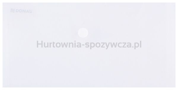 Teczka kopertowa DONAU zatrzask, PP, DL, 180mikr., transparentna
