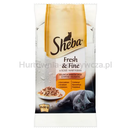 Sheba Mini Drobiowe Dania W Sosie 6X50G