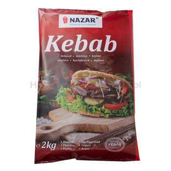 Nazar Kebab Mielony Wołowo-Drobiowy, Cięty-Pieczony 2Kg.