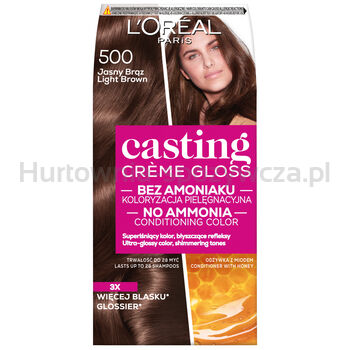 L'Oreal Paris Casting CreMe Gloss Farba Do Włosów 500 Jasny Brąz 180 Ml