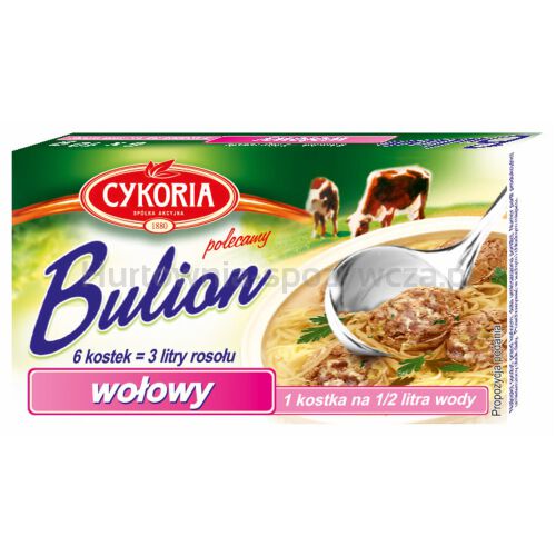 Cykoria Bulion Wołowy Kostka 60 G 