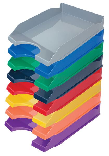 Szufladka na biurko OFFICE PRODUCTS, polistyren/PP, A4, fioletowa - 2