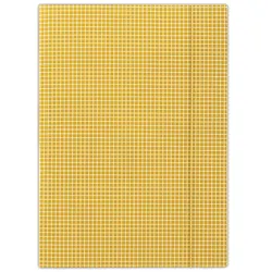 Donau Teczka z gumką karton, A4, 400gsm, 3-skrz., pomarańczowa w kratę 