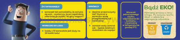 Woreczki do lodu JAN NIEZBĘDNY, pudełko 240 szt. - 3