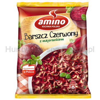 Amino Barszcz Czerwony Z Majerankiem 66 G x 22 sztuki