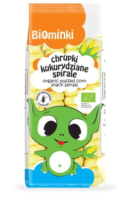 Chrupki Kukurydziane Spirale Bezglutenowe Bio 60 G - Biominki [BIO]