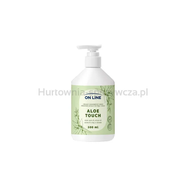 On Line Kremowe Mydło 2W1 Aloe Touch 500Ml