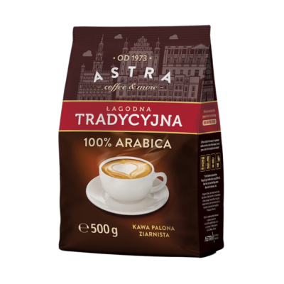 Astra Kawa Ziarnista Łagodna Tradycyjna 500g ziarnista