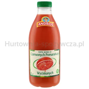 Andros Sok Z Czerwonych Pomarańczy Wyciskanych 1L