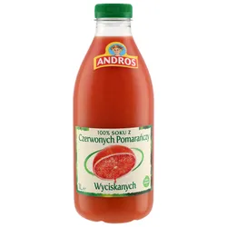 Andros sok z czerwonych pomarańczy wyciskanych 1l SK
