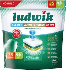 Ludwik Tabletki Do Zmywarek All In 1 Ultimate Power Extra 35 Szt. Mint