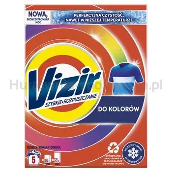 Vizir Proszek Do Prania Szybkie Rozpuszczanie Do Kolorów 5 Prań 275g