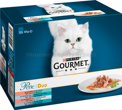 Gourmet Perle Karma Dla Kota Duet Rybny (12X85G)