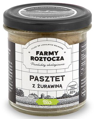 Pasztet Drobiowo - Wieprzowy Z Żurawiną Bio 180 G (Słoik) - Farmy Roztocza [BIO]