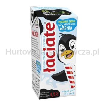 Łaciate Mleko UHT3,5% 0,2L karton ze słomką
