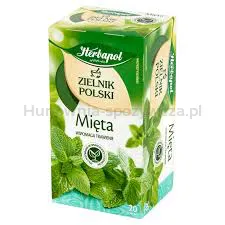 Herbapol Herbata Zielnik Polski, 20 torebek, mięta