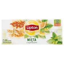 Lipton Herbata Mięta Z Cytrusami 20 Torebek