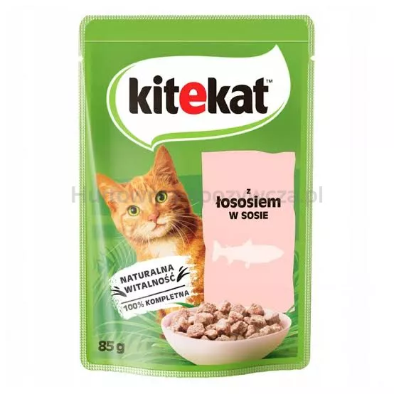 Kitekat saszetki 85g łosoś w sosie
