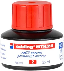 Edding Tusz Do Uzupełniania Markerów Permanentnych E-Mtk 25 Czerwony 