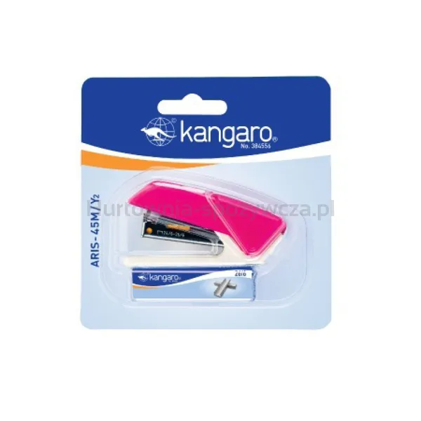 Kangaro Zszywacz + zszywki 15 kart. Aris-45m/y2, blister, mix 