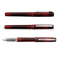 Pióro wieczne Platinum Prefounte Crimson Red, M, w plastikowym opakowaniu, na blistrze, bordowe - 6