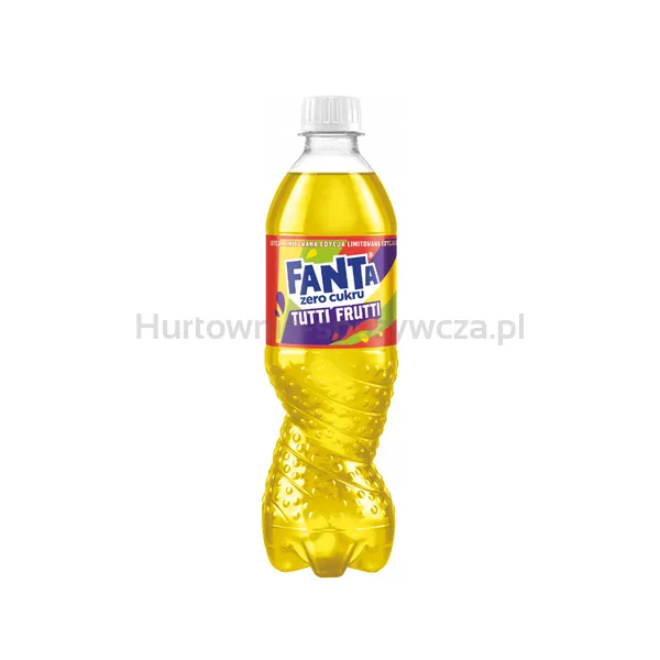 Fanta Zero TUTTI FRUTTI 500 ml<br>(w tym +0,50 zł/szt. zwrotnej kaucji)