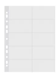 Donau Koszulki na wizytówki PP, A4krystal, 60mikr. 