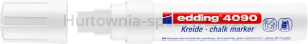 Edding Marker kredowy e-4090 4-15mm, biały 