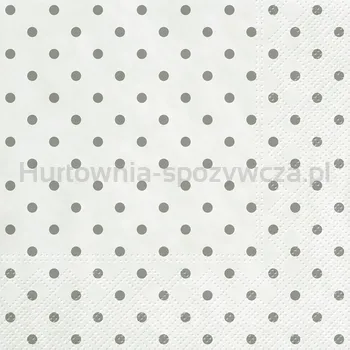 Tete A Tete Serwetki Basic Dots, Serwetki Tat 3-Warstwowe 33X33Cm Składane 1/4 20Szt. W Paczce