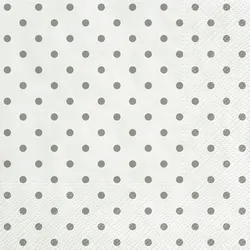 Tete A Tete Serwetki Basic Dots, Serwetki Tat 3-Warstwowe 33X33Cm Składane 1/4 20Szt. W Paczce
