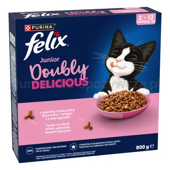 Felix Junior Doubly Delicious Kurczak 800 G