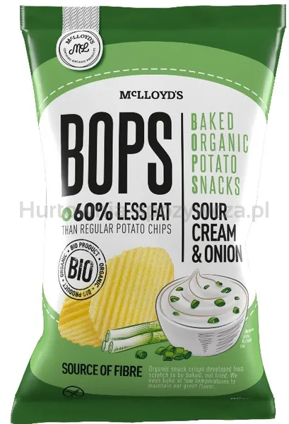 Chipsy Ziemniaczane Pieczone Śmietankowo-Cebulowe Bezgl. Bio 85 G