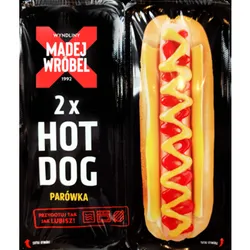 2 x Hot Dog parówka 270 g Madej Wróbel