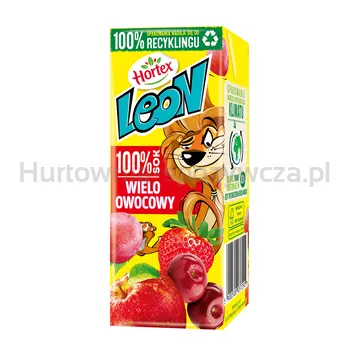 Hortex Leon Sok 100% Wieloowocowy Karton 200 Ml