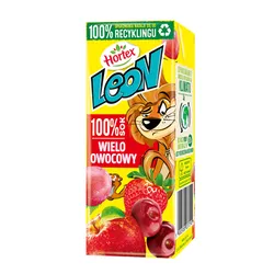Hortex Leon Sok 100% Wieloowocowy Karton 200 Ml