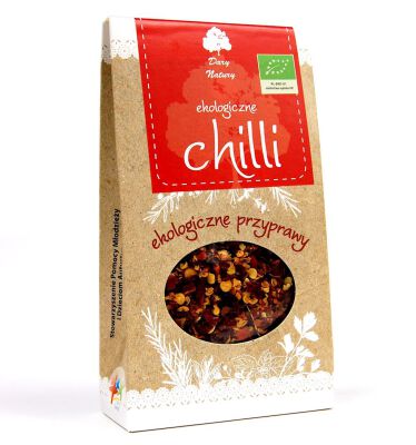 Chili Płatki Bio 30 G - Dary Natury [BIO]