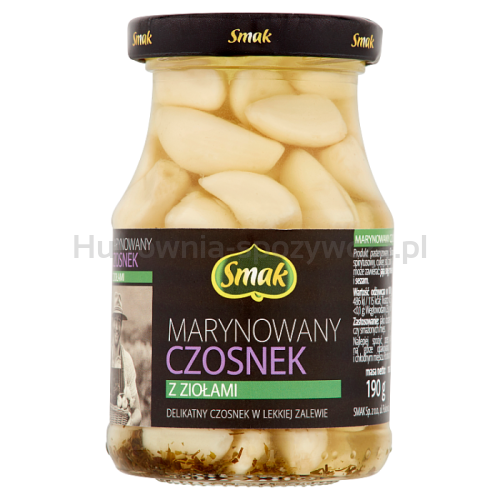 Smak Czosnek Marynowany Z Ziołami 190/120 G 