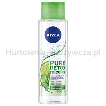 Nivea Szampon Detoksykujący Micelarny Pure Detox Z Organiczną Zieloną Herbatą I Limonką 400Ml