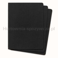Zestaw 3 Zeszytów MOLESKINE Cahier Journals XL (19x25cm) w linie, 120 stron, czarny - 2