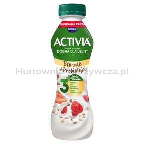 Jogurt Activia o smaku truskawkowym ze zbożami oraz szczepem bakterii ActiRegularis® 270g