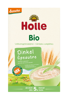 Holle Kaszka Orkiszowa Pełnoziarnista Bez Dodatku Cukrów Od 5 Miesiąca Demeter Bio 250 G [BIO]