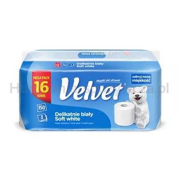 Velvet Papier Toaletowy Delikatnie Biały a16