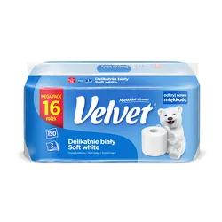 Velvet Papier Toaletowy Delikatnie Biały a16