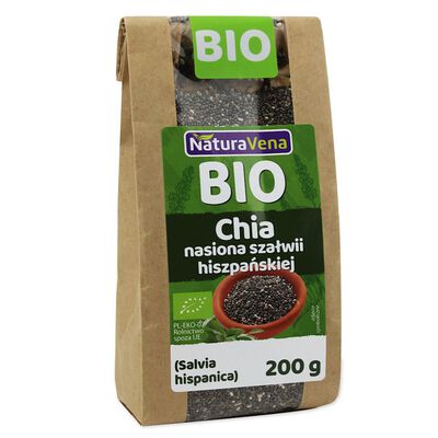 Chia - Nasiona Szałwii Hiszpańskiej Bio 200 G - Naturavena [BIO]