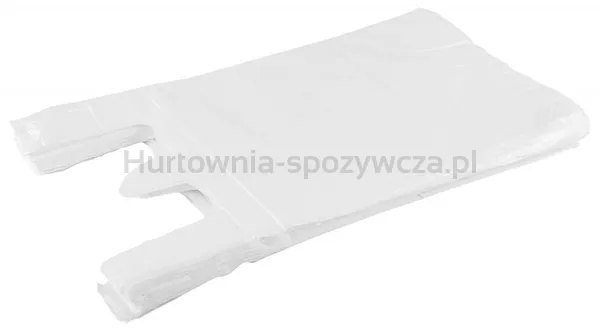 Sarantis Reklamówka HDPE, standard, 28/7/48 cm, 9 mikr., 200 szt., biała